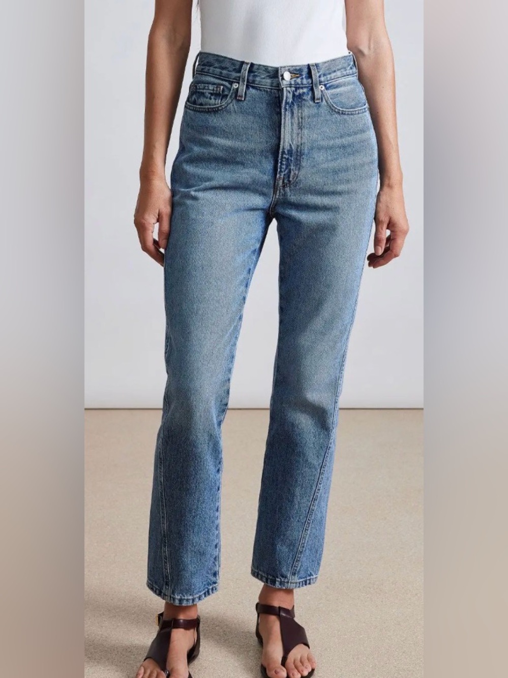 Apiece Apart CAMILLA Austin wash denim jeans
